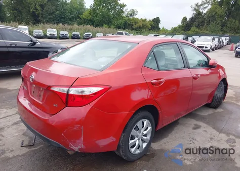 2014 Toyota Corolla Le from USA, damaged, VIN 5YFBURHE2EP052762
